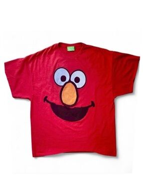 VTG Y2K Men’s Sesame Street Red Elmo T-Shirt Size 2XL